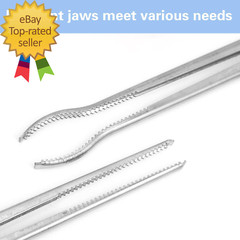 2 PCS Snake Feeding Tongs 15 Inch Extra Long Stainless Steel Reptile Feeding Ton