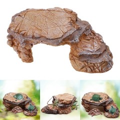 Creative Resin Hideout Cave for Reptiles Perfect for Turtles Snakes and Frogs