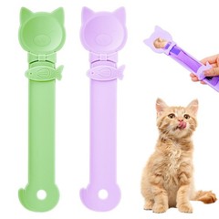 Cat Treat Spoon Squeeze Feeders, Multi-Function Kitten Strip for Wet Food