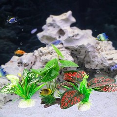 Reptile Artificial Plants 3PCS Terrarium Plants Aquarium Plants Decorations f…