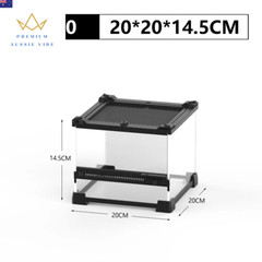 Amphibious Climbing Pet Breeding Box Ecological Landscape Tempered Glass Single
