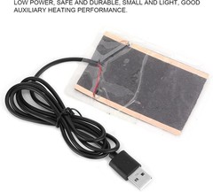 5W Portable Carbon Fiber Heat Pad for Reptiles – USB Powered & Lightweight