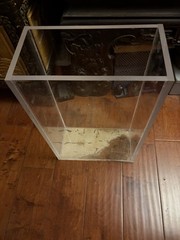 Handmade Vertical Rectangular Tower Acrylic Enclosure 19.5 Inch Tall 17 lbs