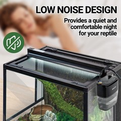 REPTI ZOO 800ml Portable Mister Fogger for Reptile Tank Enclosure – Terrarium…
