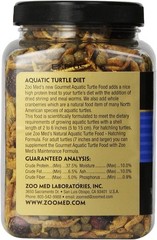 Zoo Med Gourmet Aquatic Turtle Pellets Blended Dried Shrimp Mealworms Food 6 oz