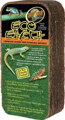 Zoo Med Eco Earth Compressed Coconut Fiber Substrate 7-8 Liters 1 Brick – 2 Pack