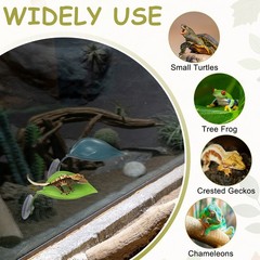 Reptile Leaf Resting Platform with Suction Cups Beige 6Pcs