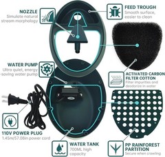 Energy-Saving Automatic Drinking Fountain – Ideal Habitat Accessory for Reptiles
