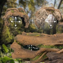 Orchid Valley Lizard, Snake or Reptile Hide. Large Hollow Log for Terrarium. …