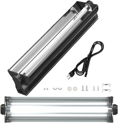 T5 UVB Reptile Light Fixture Combo Kit – 12 Inch 8W Terrarium Hood 10.0 UVA UVB