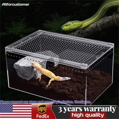 Acrylic Large Reptile Cage Pet Feeding Tank For Lizard Turtle Insect Breeding