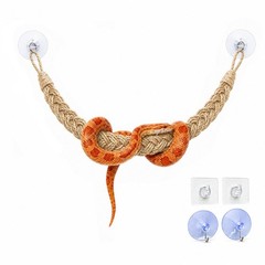 kaiwankalo Snake Enclosure Accessories, Reptile Climbing Toy Natural Beige