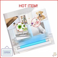 Coospider 6W UV Light Ozone Free,253.7nm Sanitizer Lamp with 3 Time Gear, UVC La