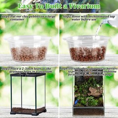 Riare 10LBS Expanded Clay Balls Terrarium Substrate for Reptiles – 100% Organ…