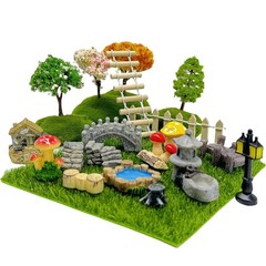 23 Pcs Fairy Garden Miniatures for Jumping Spider Habitat Accessories