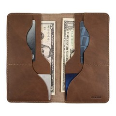 Hide & Drink, Large Wallet Handmade from Full Grain Leather (Single Malt Maho…