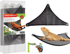 Bearded Dragon Hammock Reptile Hammock for Axolotl,Geckos,Lizards,Breathable Mes