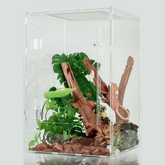 12x12x18 Reptile Tank 10 Gallon – Acrylic Reptile Enclosure Terrarium for Cre…