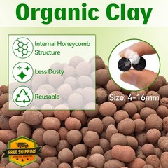 Halatool Reptile Substrate 2QT Clay Pebbles Terrarium Drainage Organic