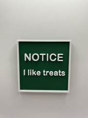 Hermit Crab Tank Decor “Notice I Like Treats” Sign Hermit Crab Accessories