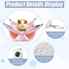 4 Pcs of Rat Hammocks Small Animal Hammock Rat Hanging Bed Guinea Pig Hammock…