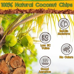 Halatool 2-Pack Coconut Husk Chips for Reptiles, Compressed Coco Chips Substr…