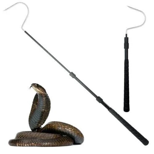 Snake Hook Tool – Adjustable 38 Inch Reptile Grabber with Foam Grip for Safe