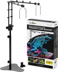 REPTI ZOO Reptile Dual Lamp Stand Adjustable Light Holder Lamp Hanging Bracket M