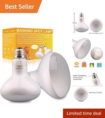 Reptile Basking Light Bulb – 150W UVA Daylight, Perfect for Lizard Habitats
