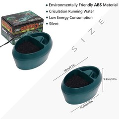 Reptile Chameleon Waterfall Drinking Fountain Food Bowl Water Cantina Dripper