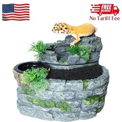 500ML Reptile Waterfall Fountain, Reptile Water Drinking Fountain