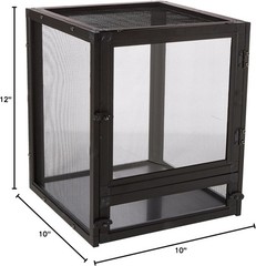 Zoo Med Labs Nano Breeze Aluminum Screen Cage 10x10x12