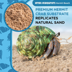 All Natural Premium Hermit Crab Sand Substrate, Sand Mixture with Coconut Fiber,