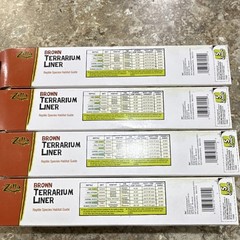 Zilla Brown Terrarium Liner 10 Gal 9.75″ x 19.75″ (25cm x 50cm) LOT OF 4