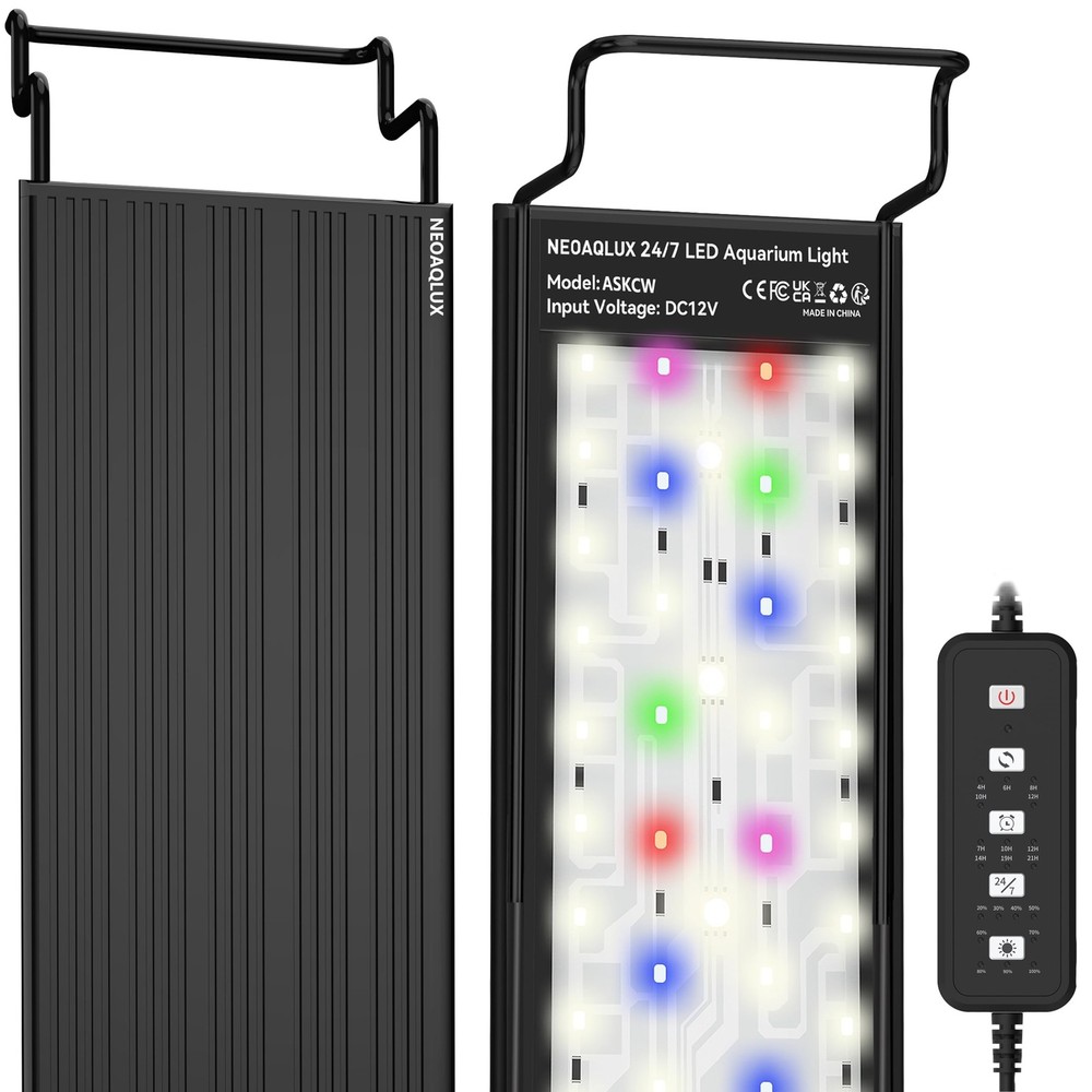 24/7 LED Aquarium Light for 24-30 Inch Plant & Fish Tank IP68, 12-Color & Gra…