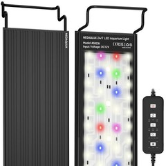 24/7 LED Aquarium Light for 24-30 Inch Plant & Fish Tank IP68, 12-Color & Gra…