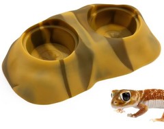 Pangea Ultimate Eco Dish, Crested Gecko Food and Water Bowl for Terrestrial…