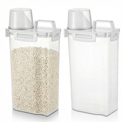 2 Pcs Cat Litter Storage Container, Bucket with Airtight Lid & Spout, Litter …