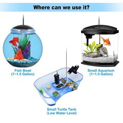 DaToo 10 Watt Small Aquarium Heater Mini Betta Flat Fish Tank Heater for 1 Ga…