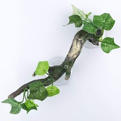 Durable Resin Reptile Corner Decoration with Suction Cups for Climbing Fun