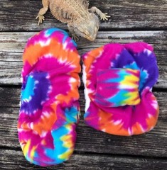 TYE DYE PRINT DESIGN LRG BED SOFT COVERS ONLY/NO FRAME BED 4 BEARDED DRAGON