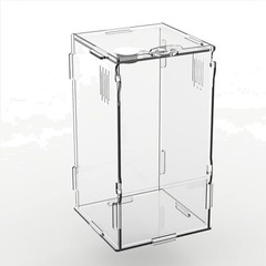4” x 4” x 8” Rectangular Mini Reptile Tank – Ideal Habitat for Spider & Snail