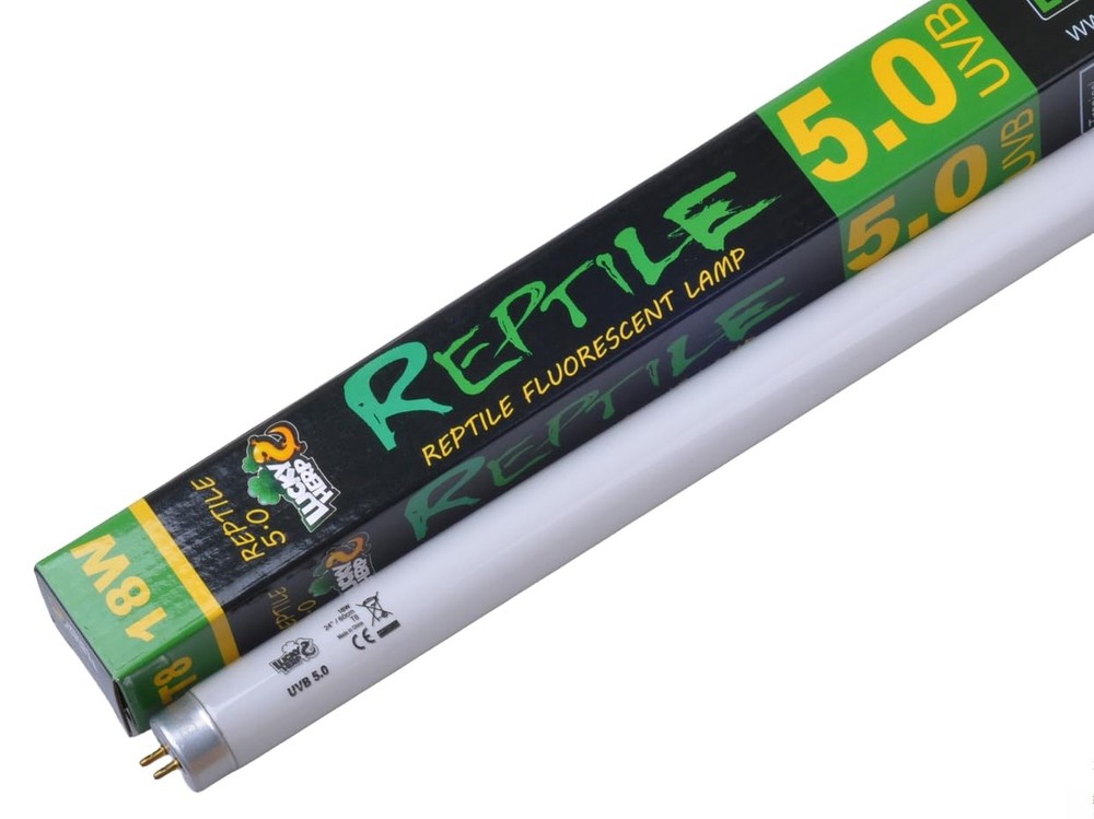 LUCKY HERP UVB 5.0 Fluorescent Tube for Reptiles,T8,14W,15W,18W (18, Watts)