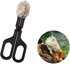 alfyng 15 Inch Reptile Feeding Tongs Long Tweezers Cricket Clamp Bug Scooper, 3