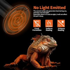 Emisor Calor Ceramico 150W 2P Reptiles Anfibios Pollo Perro Gato Lampara Pro