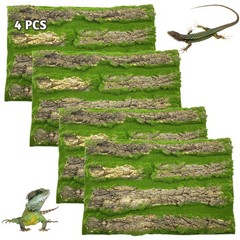 Reptile Terrarium Cork Background – Bark Backdrop Wall Decor for Bearded Dragon,
