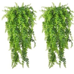 2 Pack Reptile Plants Terrarium Hanging Plant with Suction Cup for Geckos