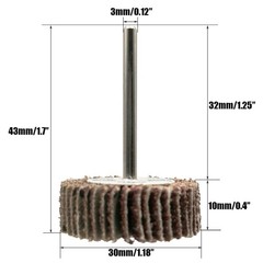 Bardland 10 Pieces Flap Wheel 1.18-Inchx 0.4-Inchx 0.12-Inch HP,120 Grit for …