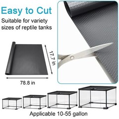 Reptile Carpet Bedding Cuttable Reptile Terrarium Substrate Liner for Gecko
