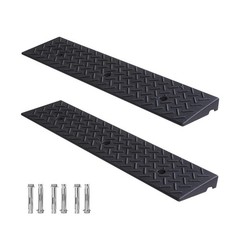 2 Pack Rubber Curb Ramps Driveway ramp, 2″ H, 39.4″ L, 9.8″ W, Heavy Loading …